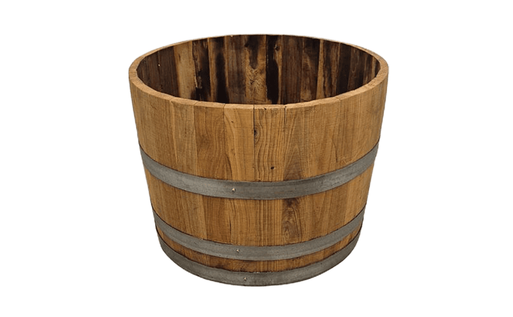Plantenbak-Productkeuzehulp-Winkel-Aluminium-Eikenhout-Half-Wijnvat