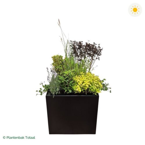 productfoto van plantenbak Aluminium Carrez Vierkant Set Provence