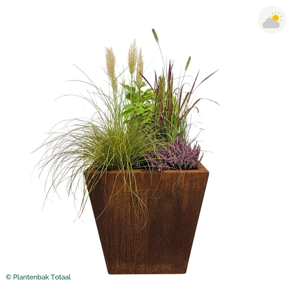 productfoto van plantenbak Cortenstaal Tap Set Veluwe