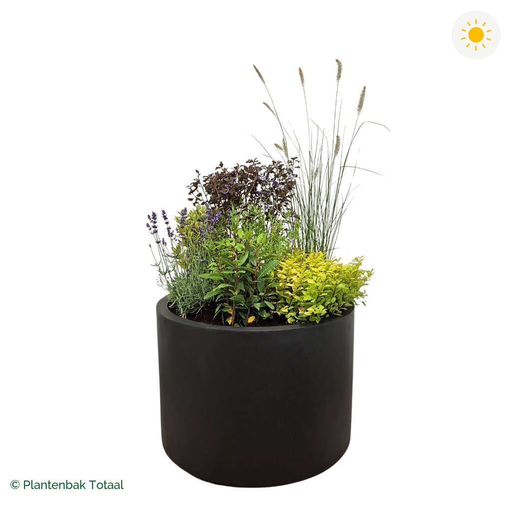 productfoto van plantenbak Fiberstone Jumbo Max Rond Set Provence