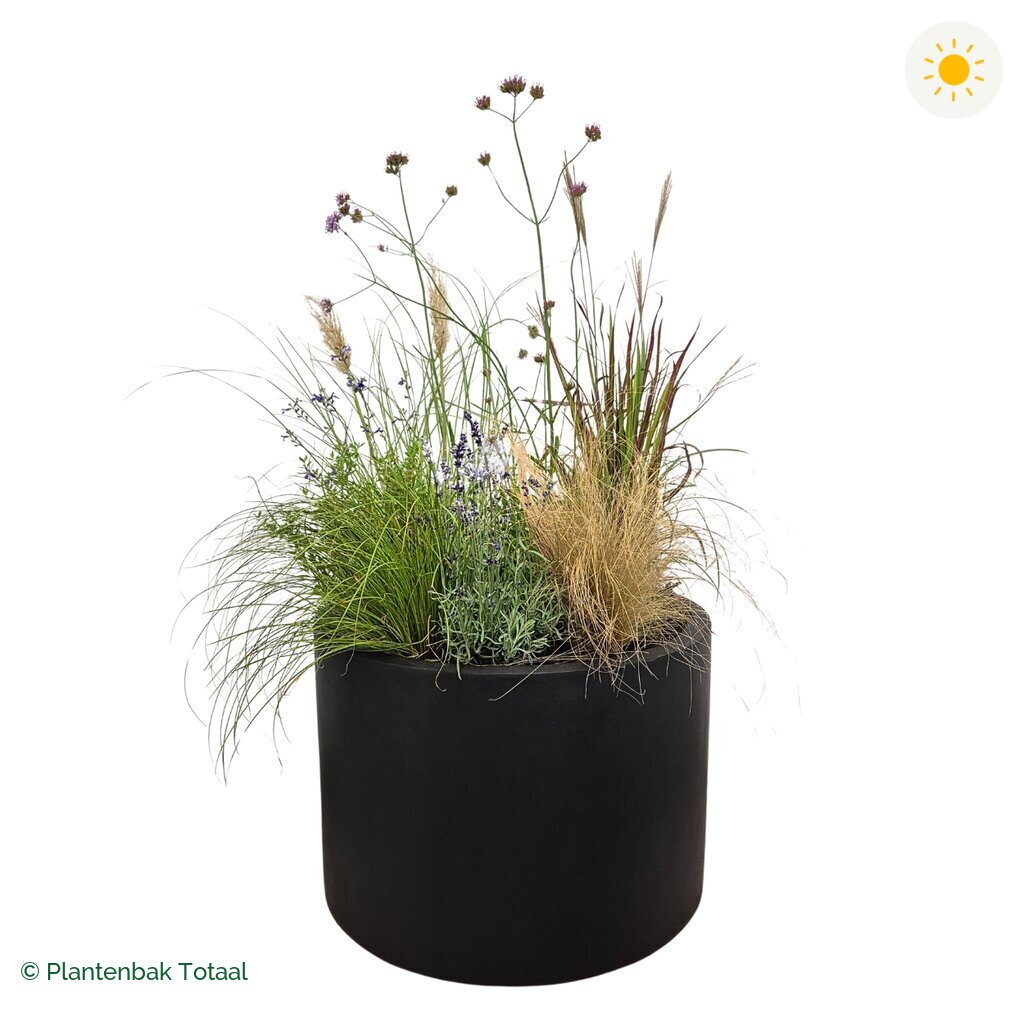 productfoto van plantenbak Fiberstone Jumbo Max Rond Set Savanne