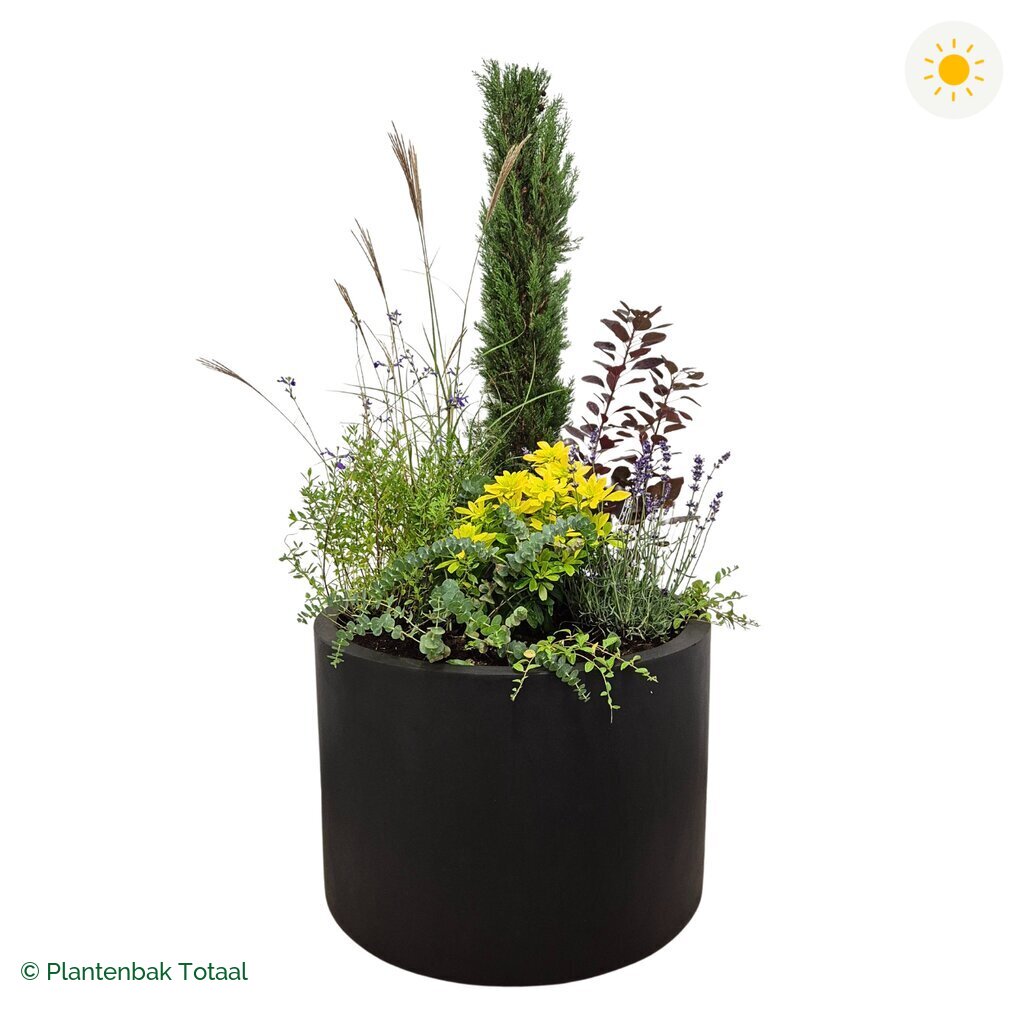 productfoto van plantenbak Fiberstone Jumbo Max Rond Set Toscane