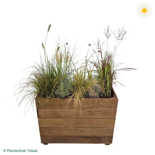 productfoto van plantenbak Hardhout Granada Rechthoek Savanne