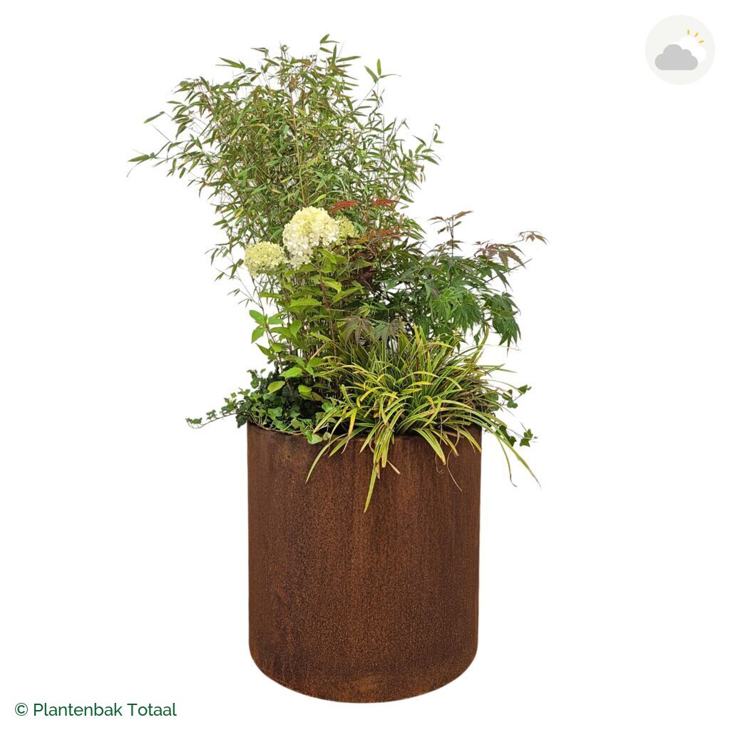 productfoto van plantenbak Cortenstaal Circum Set Himalaya