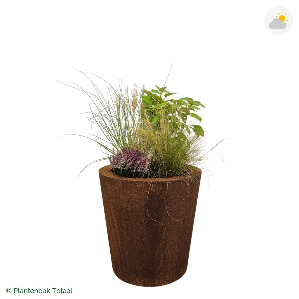 productfoto van plantenbak Cortenstaal Conic Set Veluwe