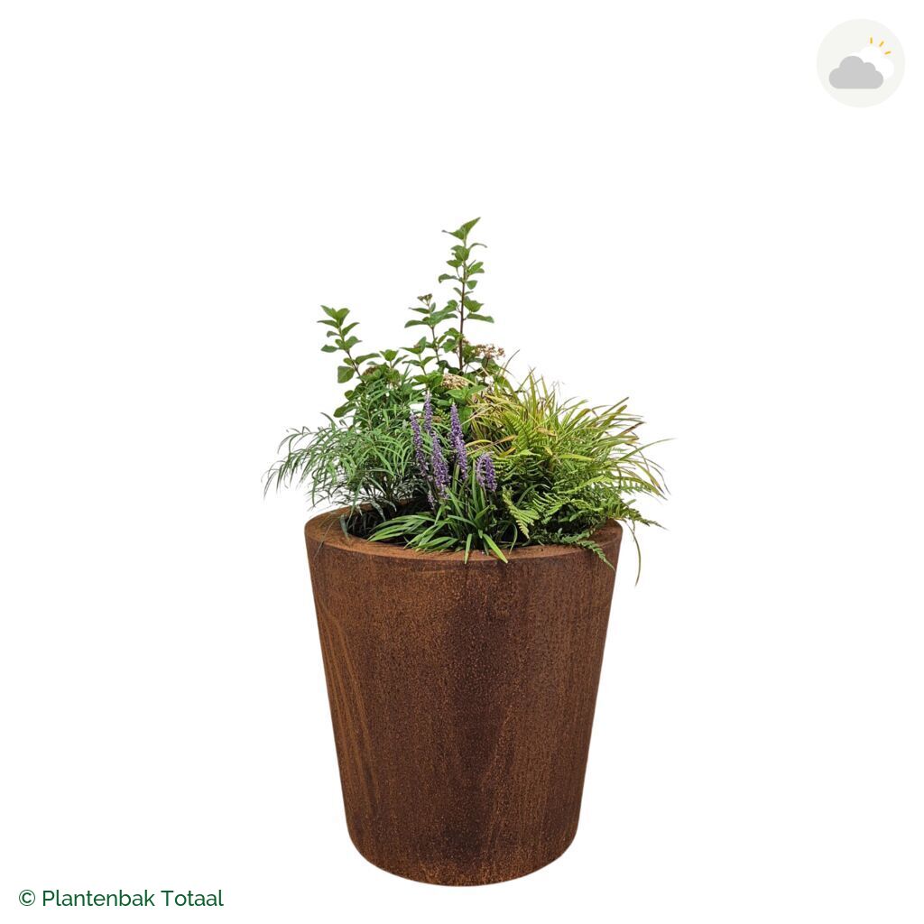 productfoto van plantenbak Cortenstaal Conic Set York