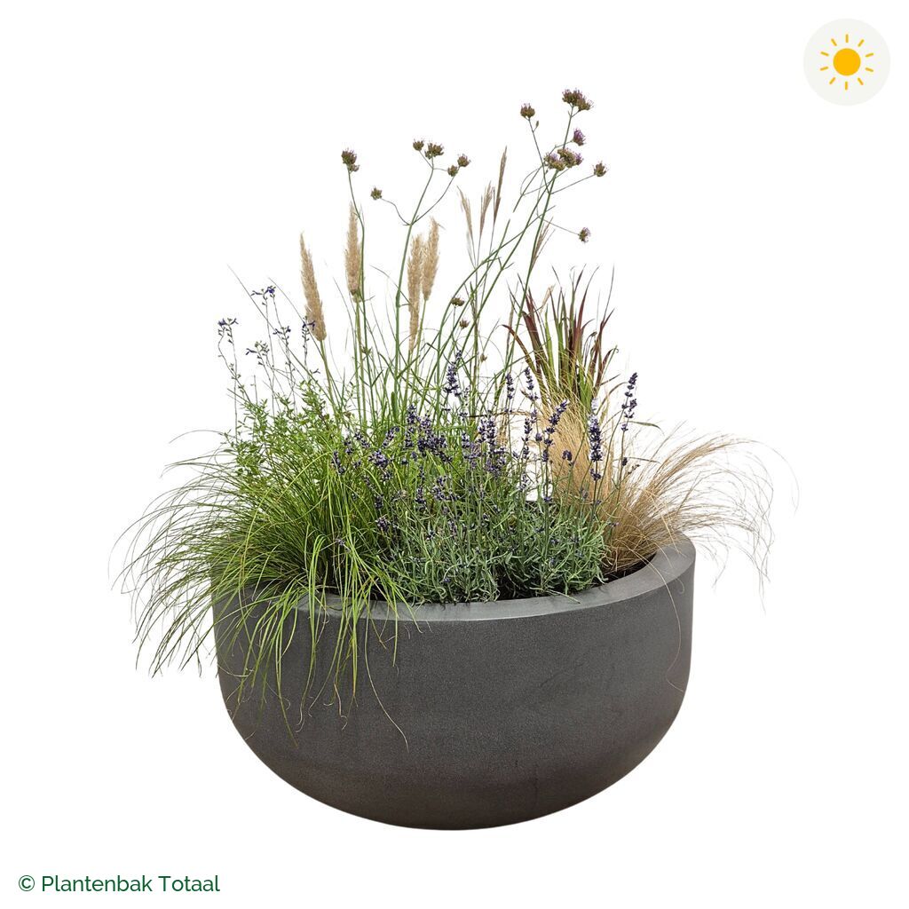 productfoto van plantenbak Fiberstone City Bowl Set Savanne