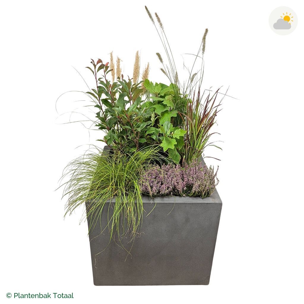 productfoto van plantenbak Fiberstone Jumbo Block Vierkant Set Veluwe