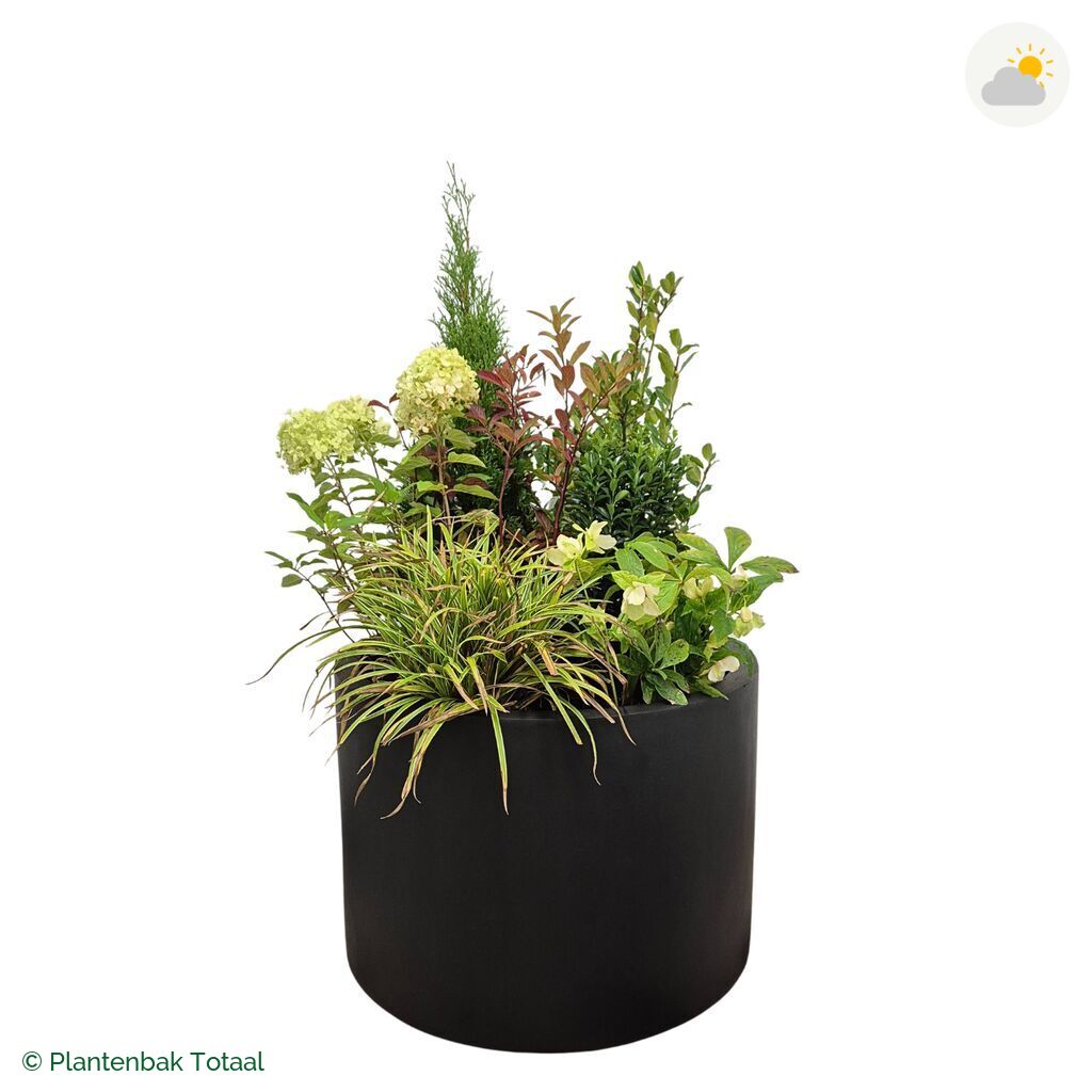 productfoto van plantenbak Fiberstone Jumbo Max Rond Set Ardennen