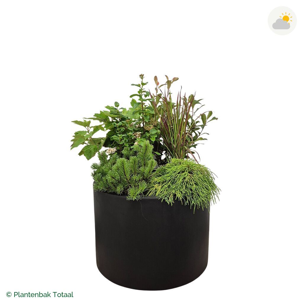 productfoto van plantenbak Fiberstone Jumbo Max Rond Set Eifel