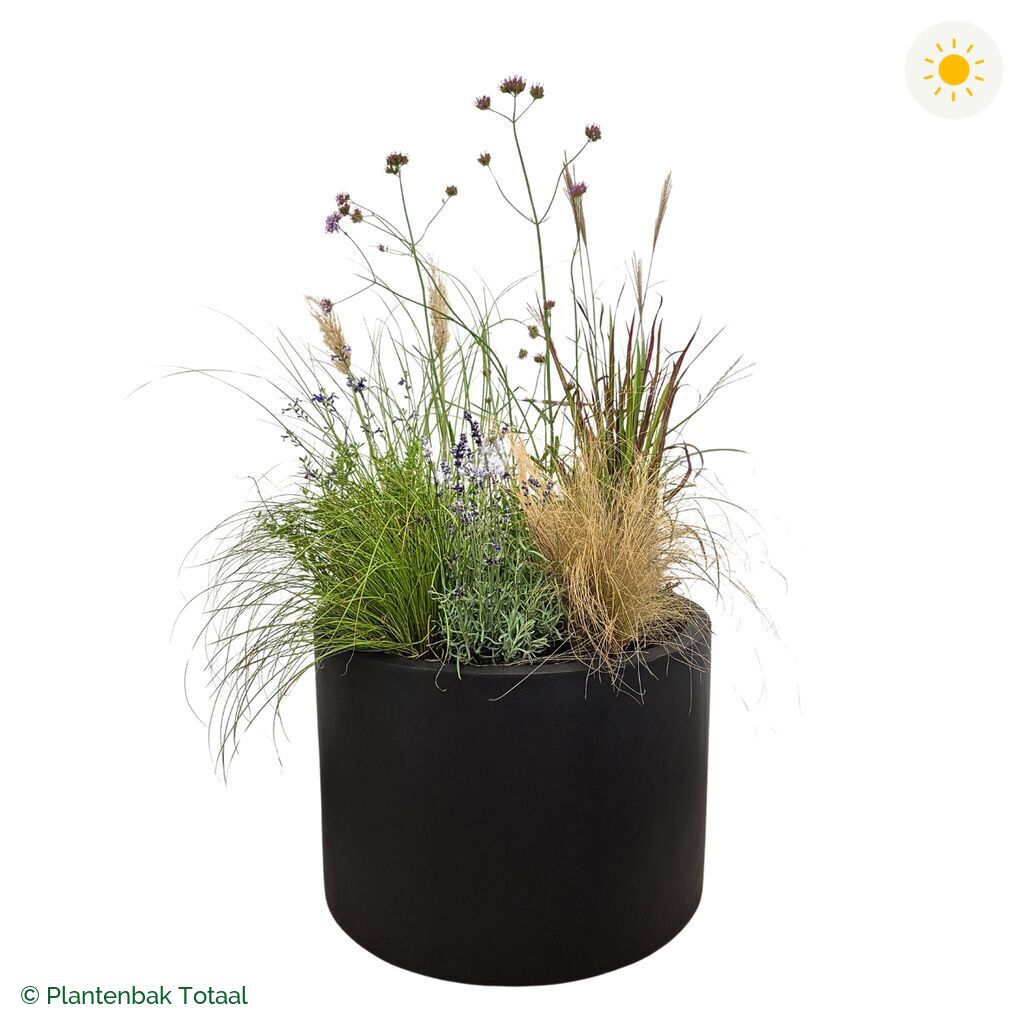 productfoto van plantenbak Fiberstone Jumbo Max Rond Set Savanne