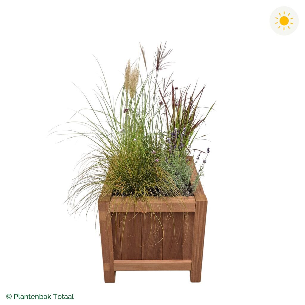 productfoto van plantenbak Hardhout Valencia Set Savanne