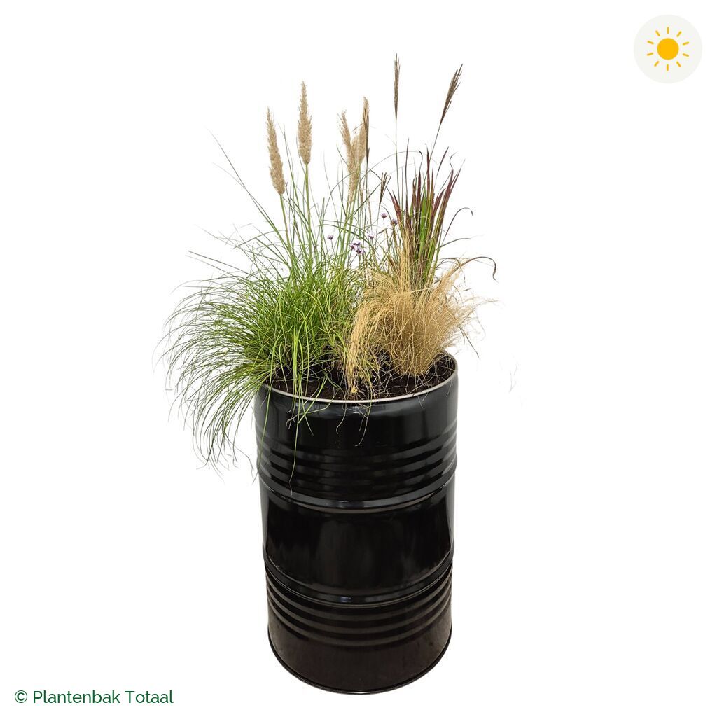 productfoto van plantenbak Metalen Olievat Set Savanne
