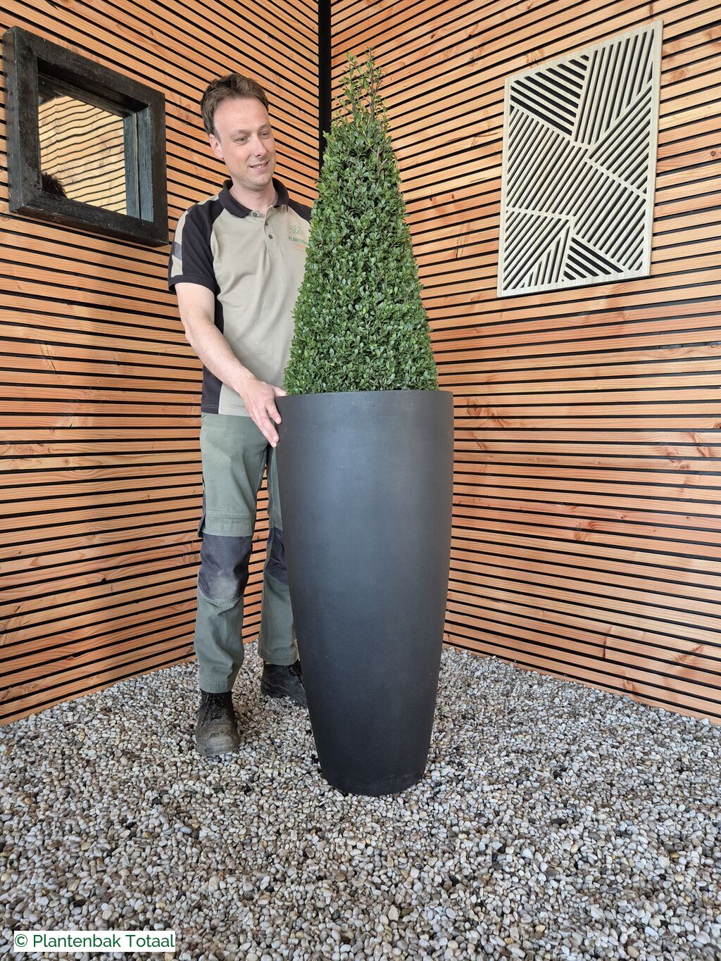 productfoto van plantenbak Fiberstone Dax XL - Ilex Kegel