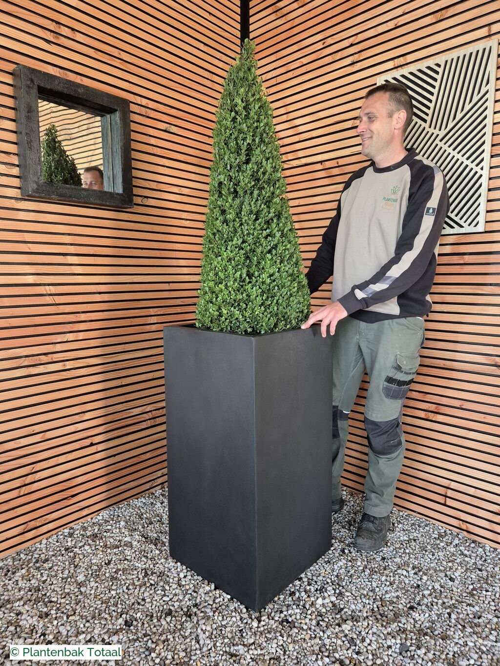 productfoto van plantenbak Fiberstone Bouvy XL - Ilex Kegel