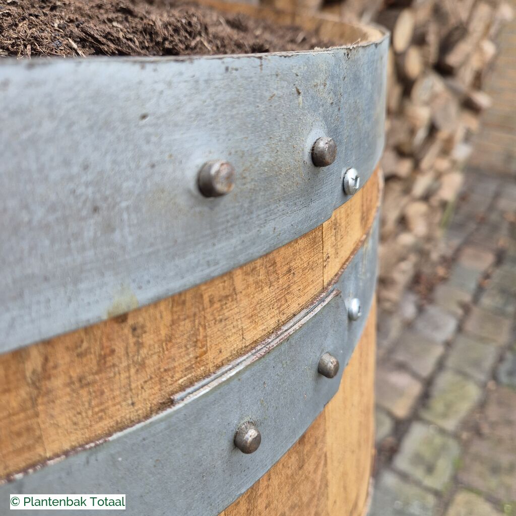 productlijn foto van plantenbak EH Wijnvat rond